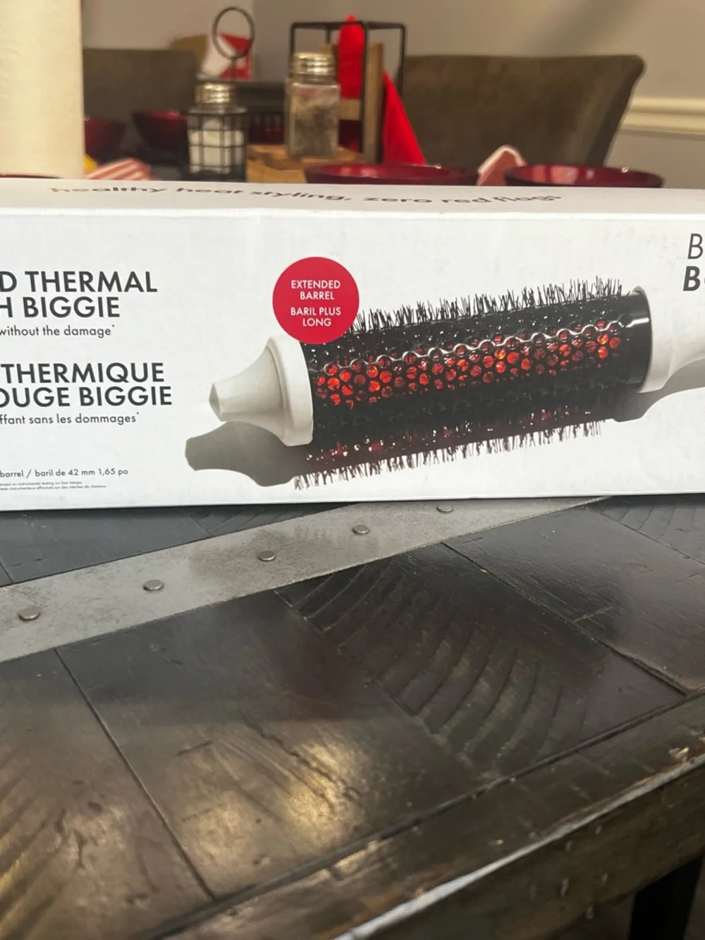 Infrared Long Barrel Thermal Bounce Brush - White with Red Barrel - Picture 2 of 3